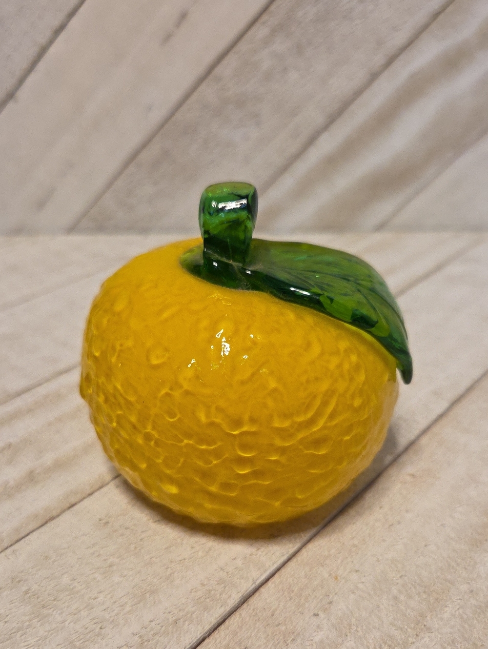 Vintage Glass Lemon Kitchen Food Decor